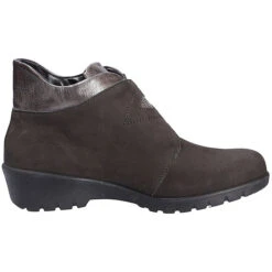 Waldläufer Damen Comfort Stiefelette Klassische Stiefeletten - Grau -Bestes Schuh Geschäft 10223204 05