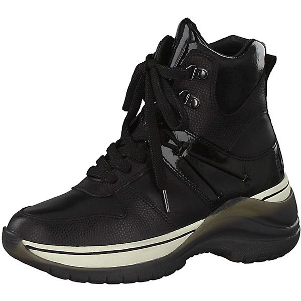 Tamaris Stiefelette Schnürstiefeletten - Schwarz 1 Tamaris Stiefelette Schnürstiefeletten - Schwarz