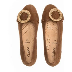Gabor Komfort-Ballerinas - Braun 10 Gabor Komfort-Ballerinas - Braun -Bestes Schuh Geschäft 17966712 05