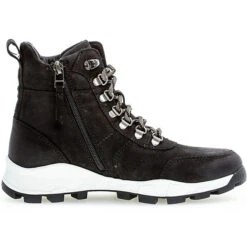 Pius Gabor Schnürstiefeletten Rauleder Schwarz Schnürstiefeletten - Schwarz -Bestes Schuh Geschäft 18194684 03