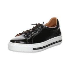 Salamander Damen Slipper Schuhe Liwana Sneaker Slip-Ons Freizeit Lackleder Uni Slip-On-Sneaker - Schwarz