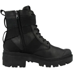 Palladium Pallabase Tact STR Leather Schnürboots Damen Schnürstiefeletten - Schwarz -Bestes Schuh Geschäft 22947368 03