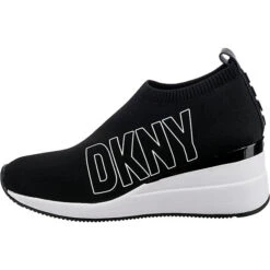 DKNY Pavi - Slip On Wedge Sneaker 70mm Slip-On-Sneaker - Schwarz -Bestes Schuh Geschäft 25766158 03