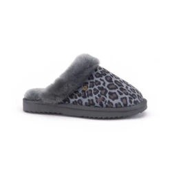 Warmbat Collie Women Print Panther Klassische Slipper - Grau