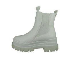 Buffalo Damen Sportliche Stiefelette Aspha Chelsea Mid 1270072 Weiß White Kunstleder Mit Perfect Fit Durch Memory Foam Ankle Boots - Weiß -Bestes Schuh Geschäft 28280143 03