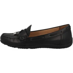 Geox D Vega Moc A Slipper Damen Klassische Slipper - Schwarz
