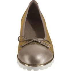 Gabor Klassische Ballerinas - Gold-kombi -Bestes Schuh Geschäft 7659058 04